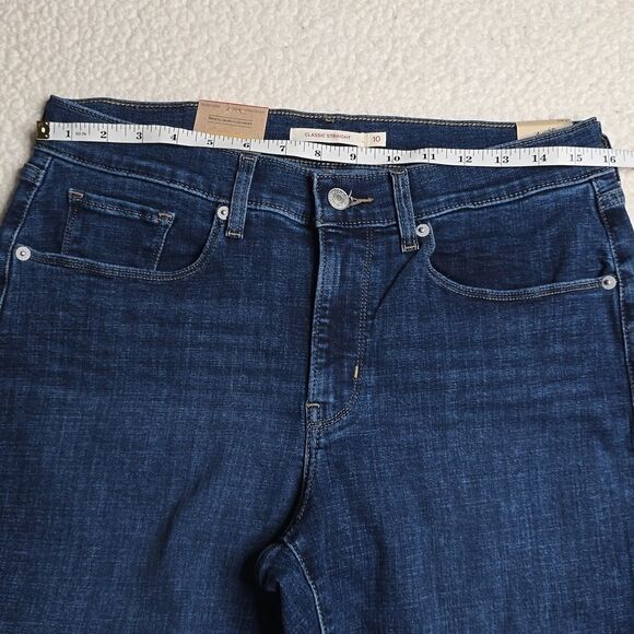 1360 NWT Levi's Classic Straight Fit Women's Jeans Sz 10 Long - Picture 7 of 9